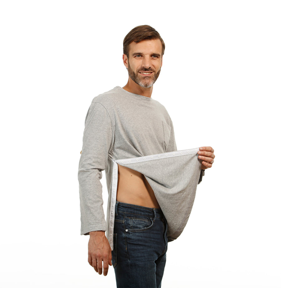 Tear Away Men's Post-surgery Shirt - Long Sleeve