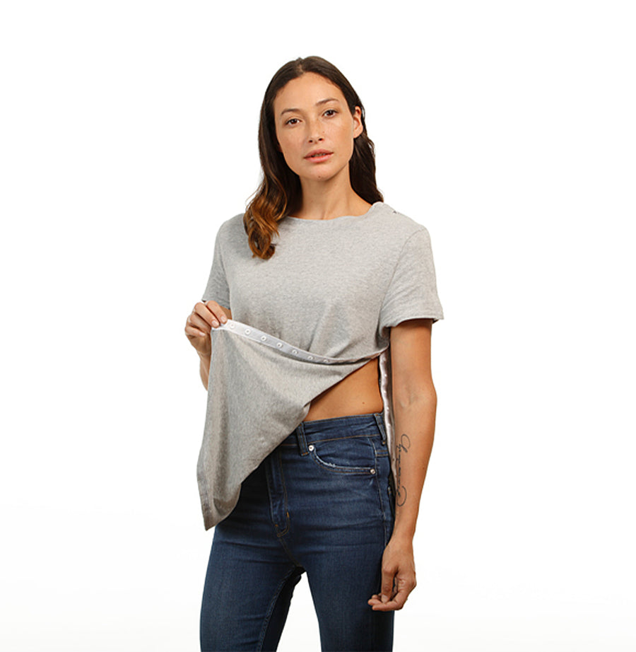 Post Surgery Shirts for Women - Short Sleeve